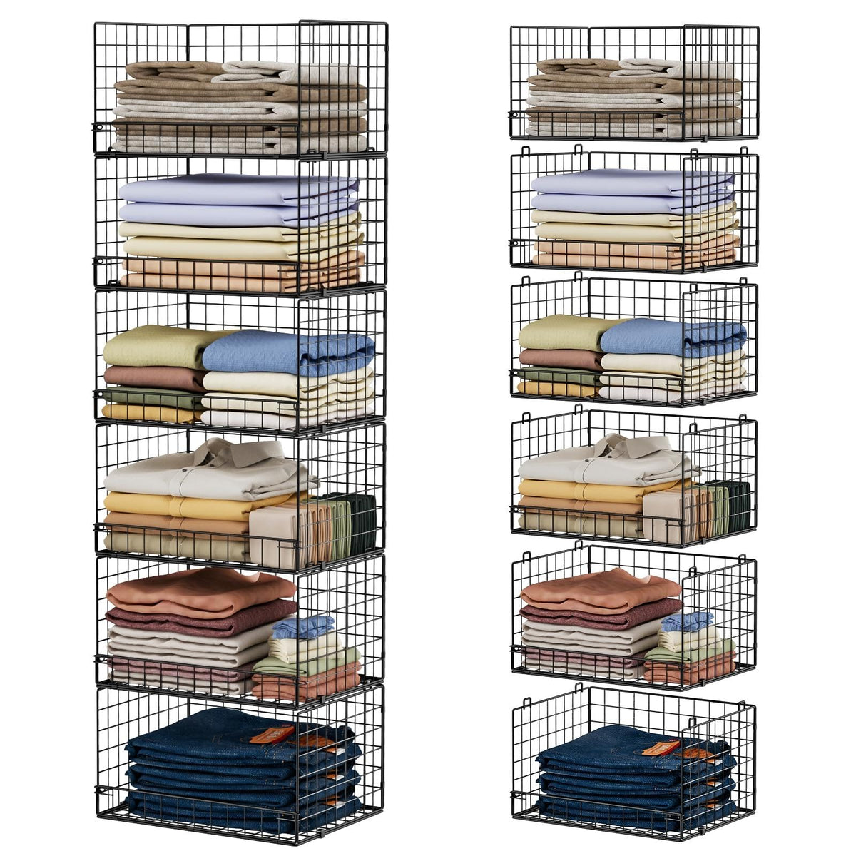 Yociyoga 6-Tier Stackable Closet Organizers and Storage Shelves - Image 1