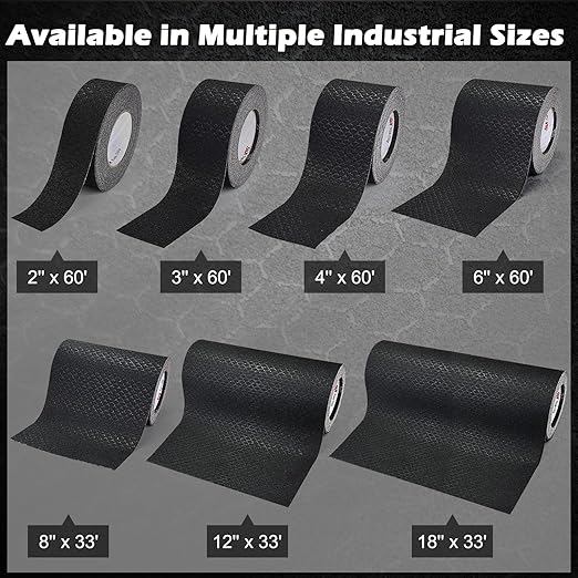 S&X Anti Slip Tape Heavy-Duty 12" x 33' Non Skid Roll, Unmatched Grip Tape for Skateboard, Outdoor Stairs, Decks, Ramps - Waterproof & Durable