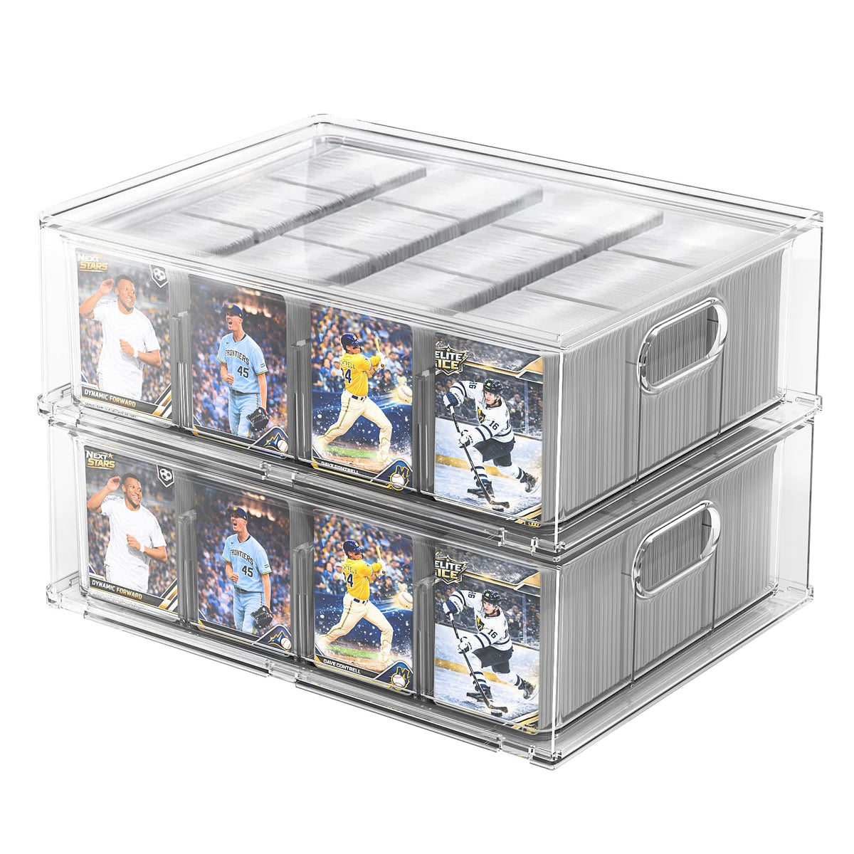 Trading Card Storage Box, Clear Large Storage Organizer - Image 1