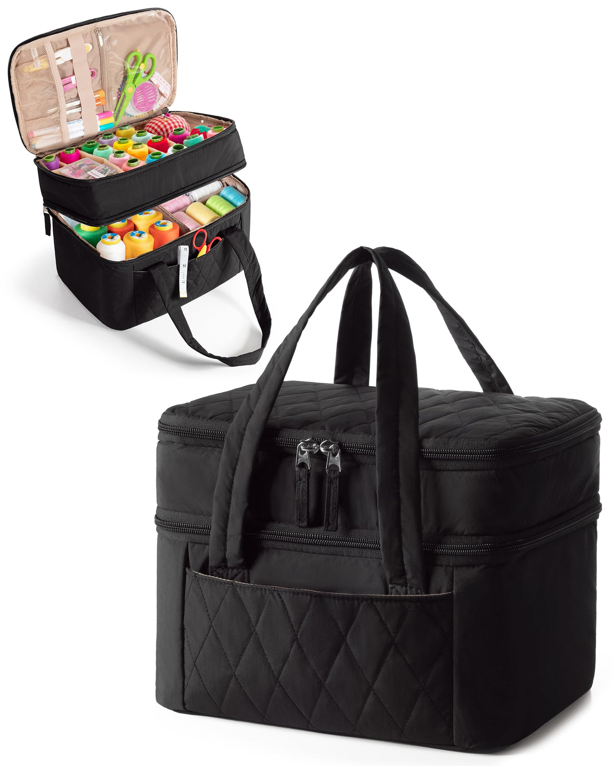 Fasrom Sewing Accessories Organizer, Large Sewing Storage Bag - Image 1
