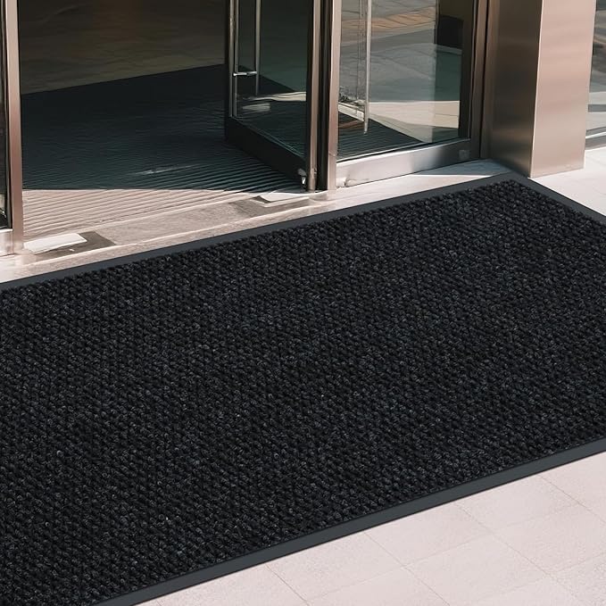 Front Door Mat Indoor Outdoor Entrance, 3ft x 20ft Non Slip Custom Size Outdoor Mat, Commercial Easy Clean Door Mat, Low-Profile Doormat Welcome Floor doormats, Resist Dirt for Front Door Patio Decor