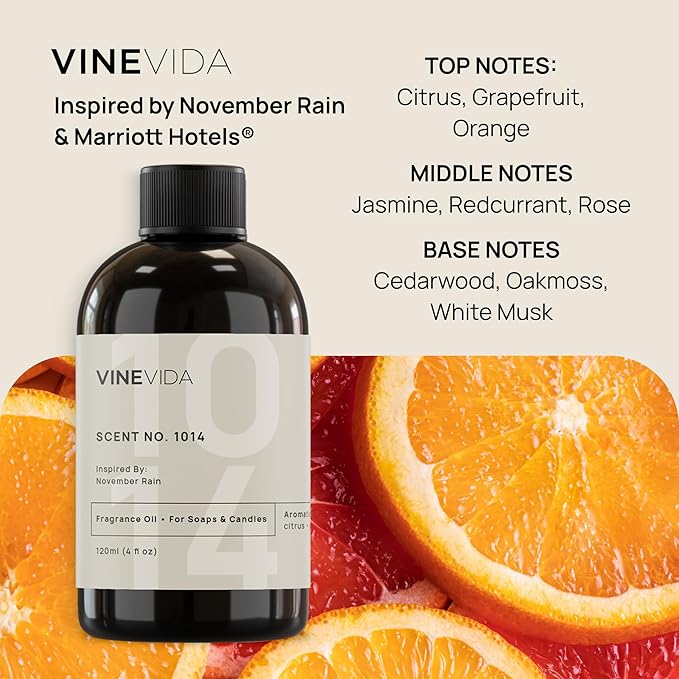 VINEVIDA [4oz] Scent No.1014 Fragrance Oil for Candle & Soap Making - Natural, Made in USA