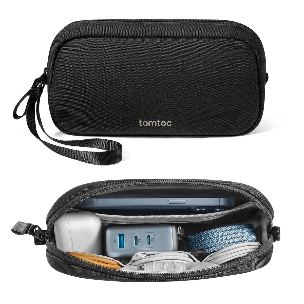 tomtoc Electronics Organizer Travel Case, Cable Organizer - Image 1