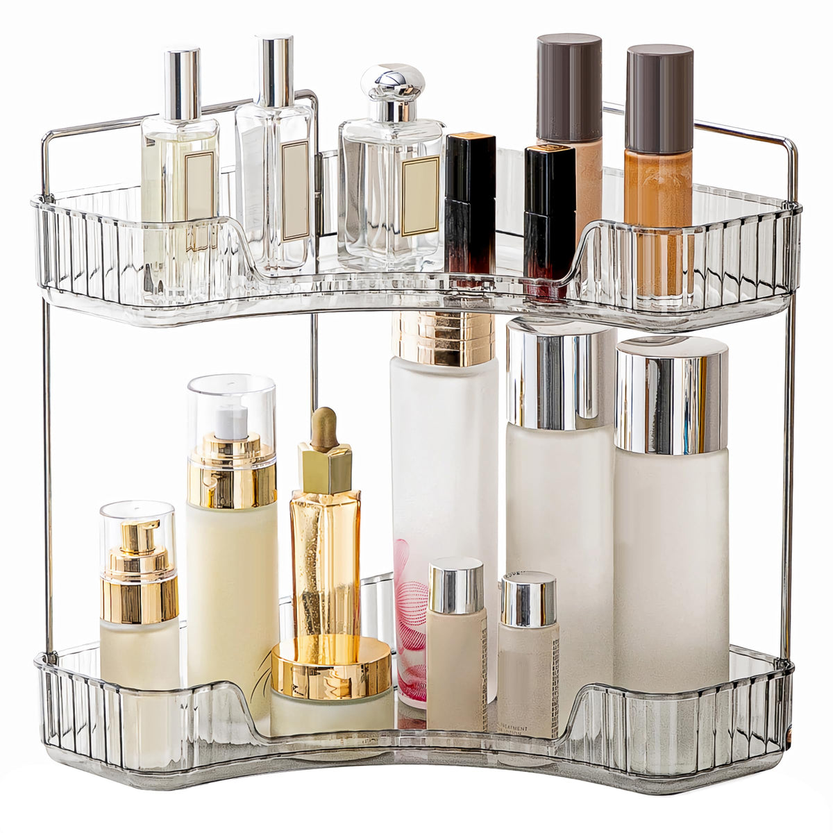 YCIA&DONE Corner Bathroom Counter Organizer, Makeup Organizer - Image 1