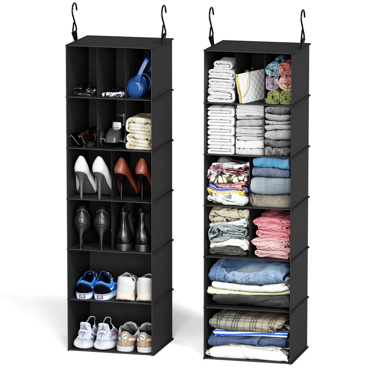 SpaceAid 2 Pack Hanging Closet Organizer and Storage | All Products - Image 1
