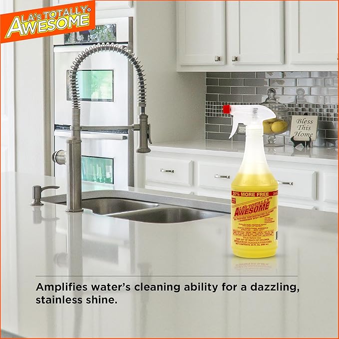 La's Totally Awesome All Purpose Cleaner, 4-Pack (64 oz Each) – Concentrated Formula, Degreaser, and Multipurpose Cleaner – Heavy Duty Bulk Cleaning Supplies for Home, Auto, Kitchen & Business