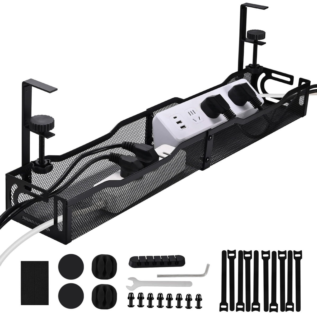 Under Desk Cable Management Tray 25.3 Inch, Clamp-On | All Products - Image 1