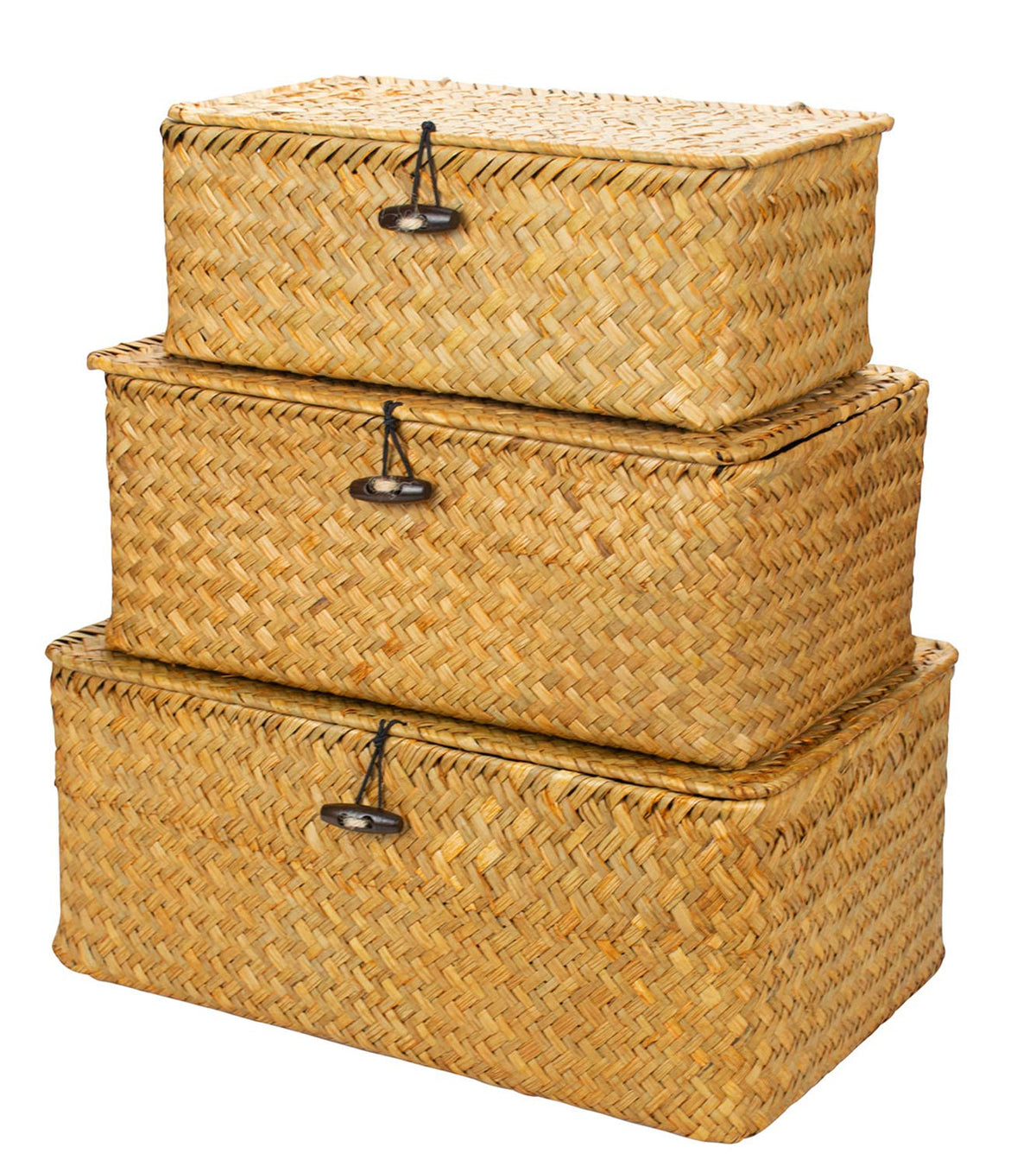 Yesland Small Shelf Baskets with Lid Set of 3, Compa | All Products - Image 1
