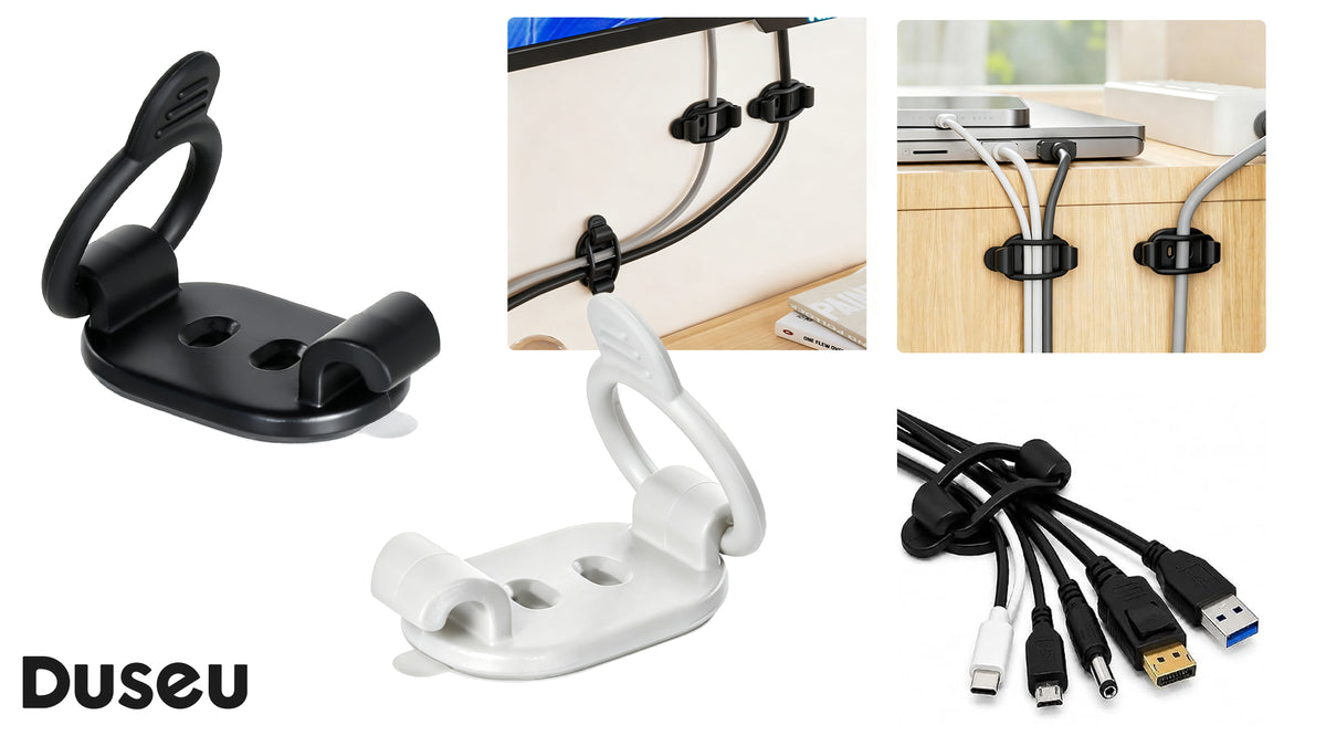 10 Pack Adhesive Cable Clips, Adjustable Cable Management - Image 8