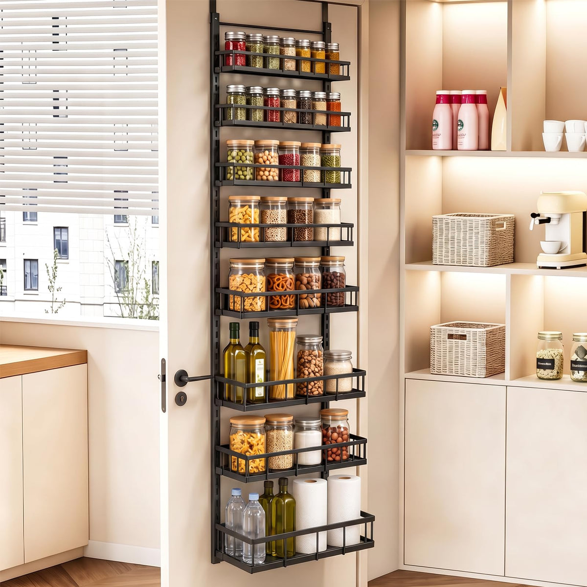 PureBox Over the Door Organizer, Hanging Rack with Multi-Depth - Image 1