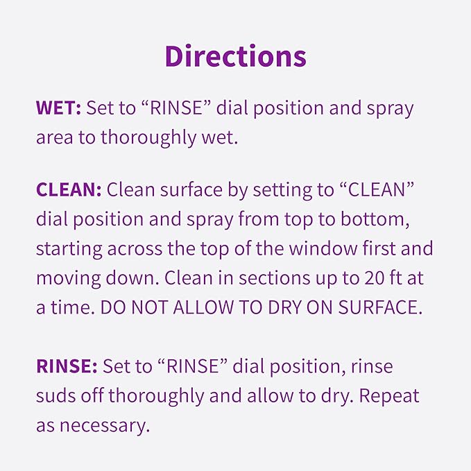 Rejuvenate Outdoor Window Spray and Rinse Cleaner with Hose End Adapter (2 x 32oz)