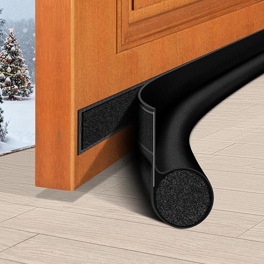 HomeProtect Door Draft Stopper 36 Inch Under Door Draft Blocker Door Sweep for Bottom of Door Reduce Cold Air, Soundproof, Light, Odor, Weather Stripping Door Seal Strip Fit for Interior/Exterior