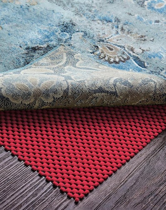 Veken 2x3 Ft Rug Pad Gripper for Hardwood Floors, Non Slip Red Rug Pads for Area Rugs, Thick Rug Grippers for Tile Floors, Under Carpet Anti Skid Mat, Keep Your Rugs Safe and in Place
