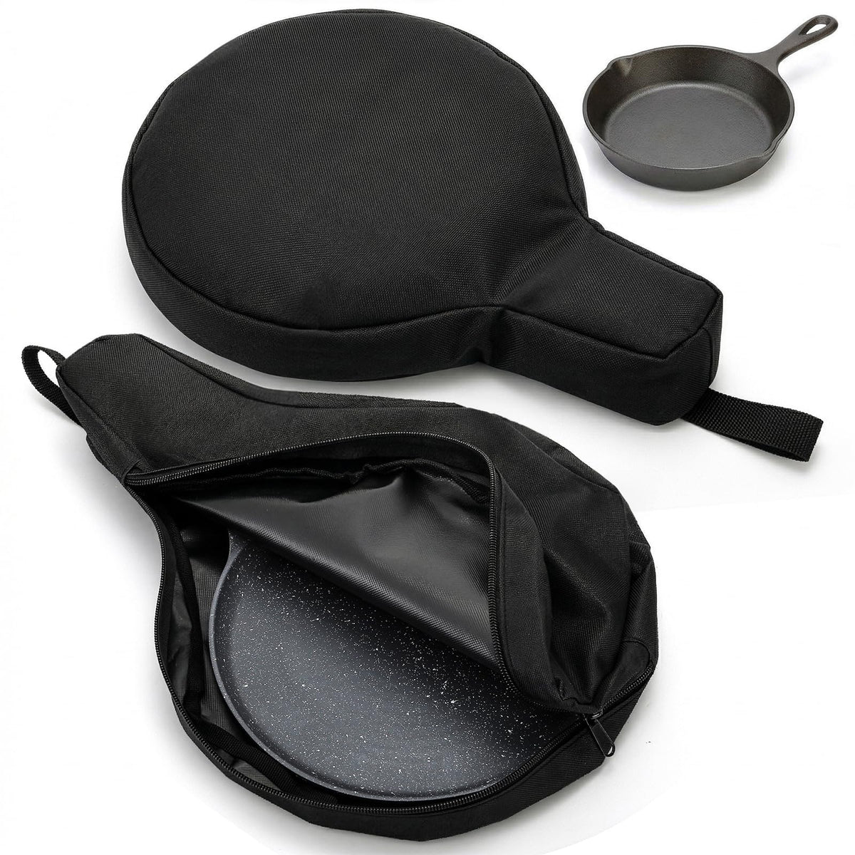 Hiceeden 2 Pack Cast Iron Skillet Storage Bag, Waterproof - Image 1