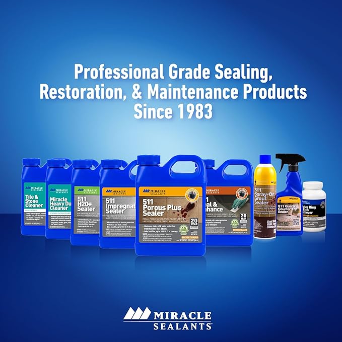 Miracle Sealants Tile & Stone Cleaner Concentrate for Natural Stone, Tile & Grout, Gallon