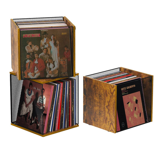 1 Cube Record Holder Vinyl Record Storage, DIY Stackable - Image 1