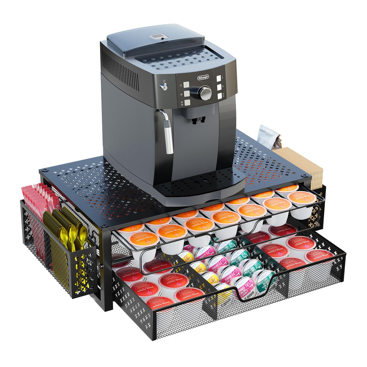 Simple Trending Coffee Pod Holder for K Cups, with 2 Tier Slidng - Image 1