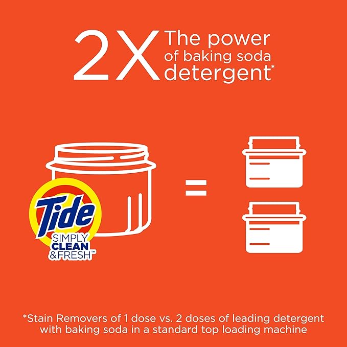 Tide Simply Clean & Fresh Liquid Laundry Detergent, Refreshing Breeze, 138 fl oz (4.08 L)