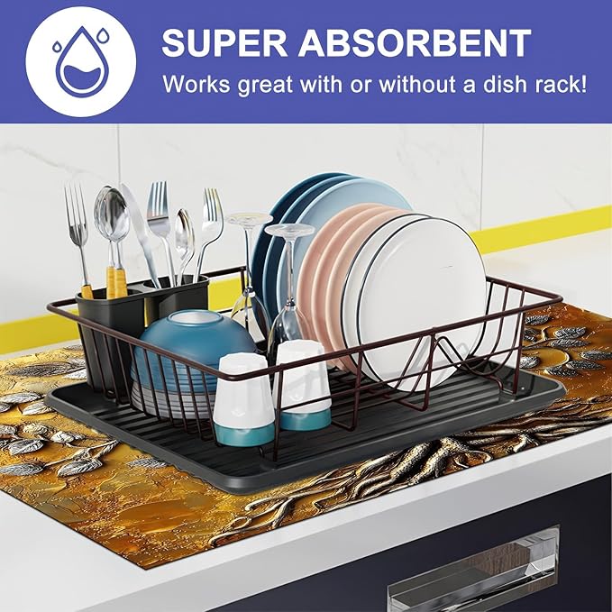 Stove Top Covers Pad Silver Tree of Life Kitchen Decorations 28 x 20 inches Stove Top Cover for Electric Coffee Bar Mats Pad Fit Coffee Maker Machine Countertops and Sinks