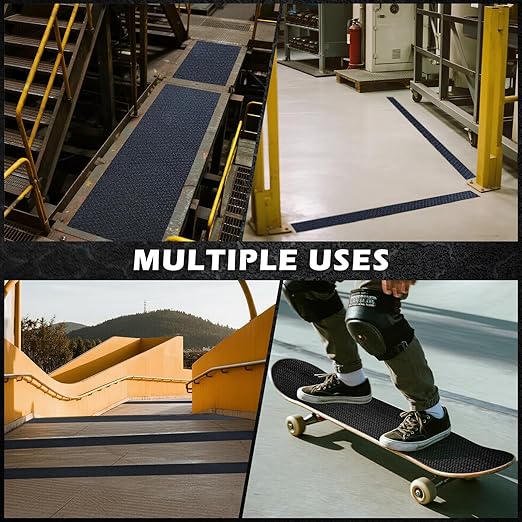 S&X Anti Slip Tape Heavy-Duty 18" x 33' Non Skid Roll, Unmatched Grip Tape for Outdoor Stairs, Decks, Ramps - Waterproof & Durable