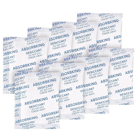 Desiccant Packs – 5 Gram 220 Packs Moisture Absorbers, Food Grade Desiccant with Color Indicating, Premium Desiccant Packs for Storage, Great for Spices, Foods, Electronics, Jewelry