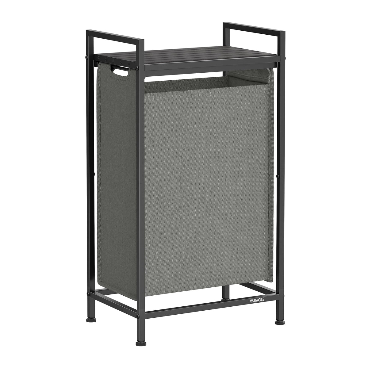VASAGLE Laundry Sorter 1 Section, Rolling Cart with Shelf - Image 1