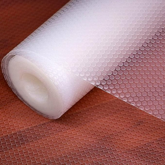 Shelf Liners 12 inch x 20 ft Kitchen Cabinets Liner Non-Stick Drawer Mats EVA Protector Shelving Cupboard Lining (Clear, 12 inch x 20 ft)