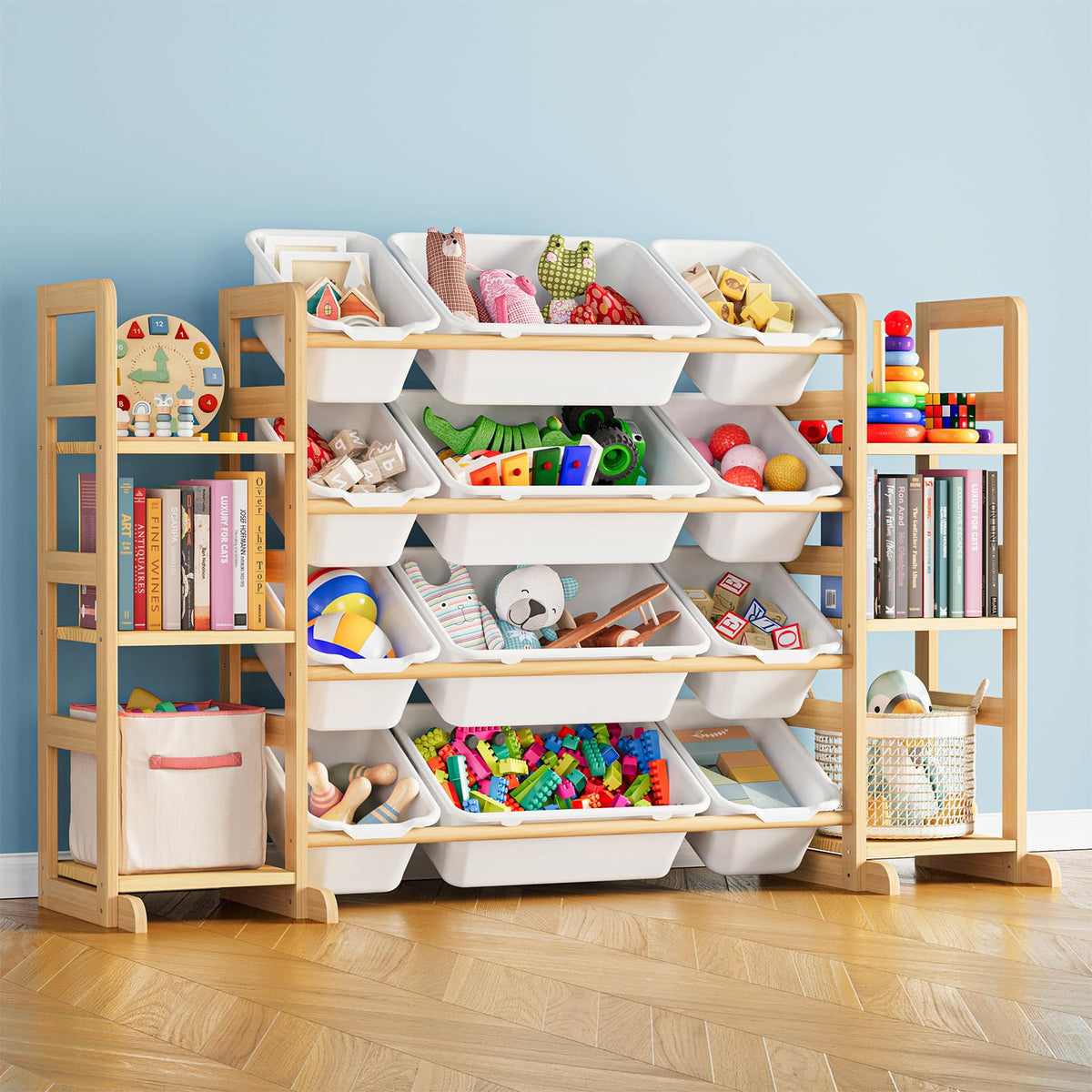 SpaceAid Toy Storage Organizer with 6 Shelves and 12 Bins - Image 1