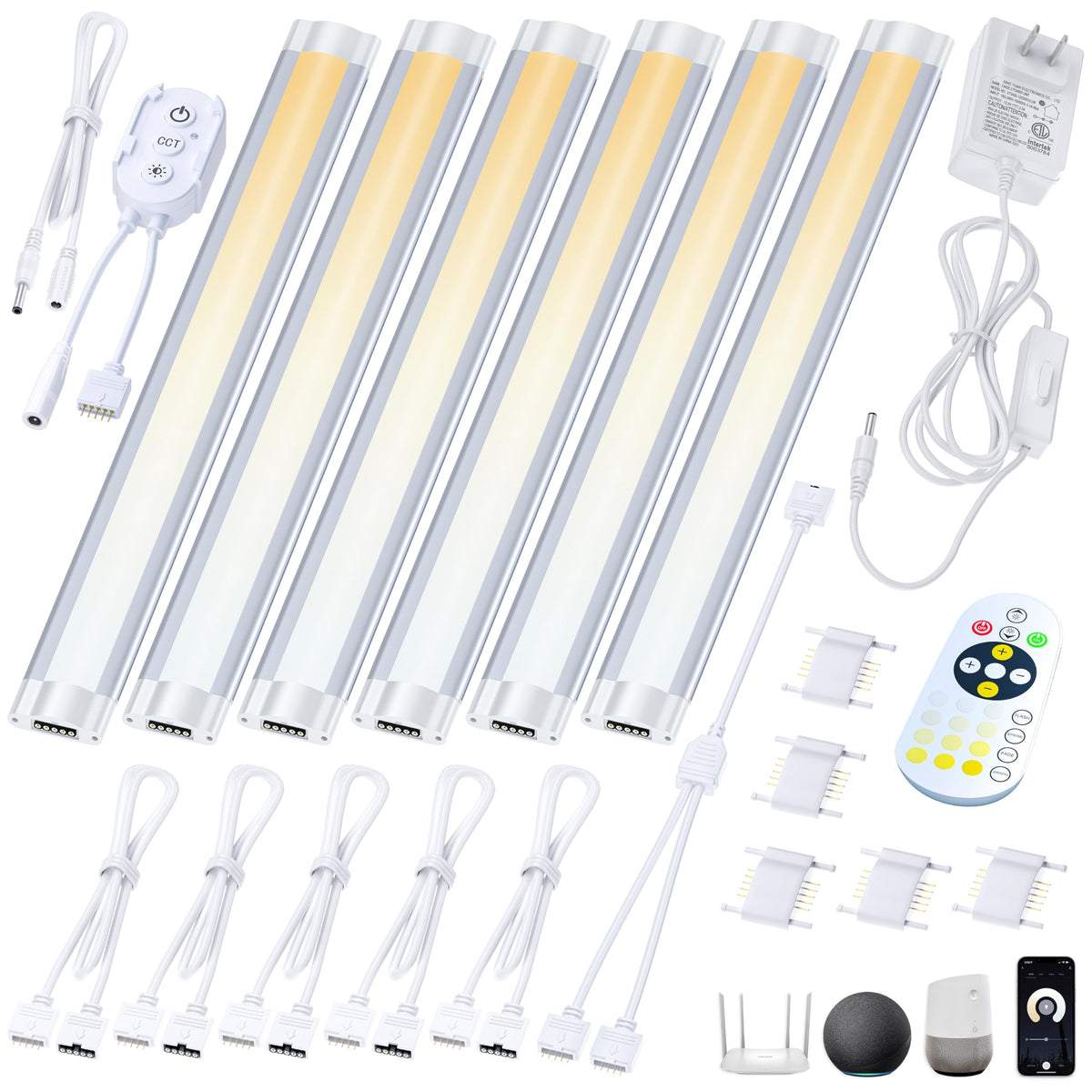 Smart Under Cabinet Lighting App, Alexa & Google Compatible - Image 1