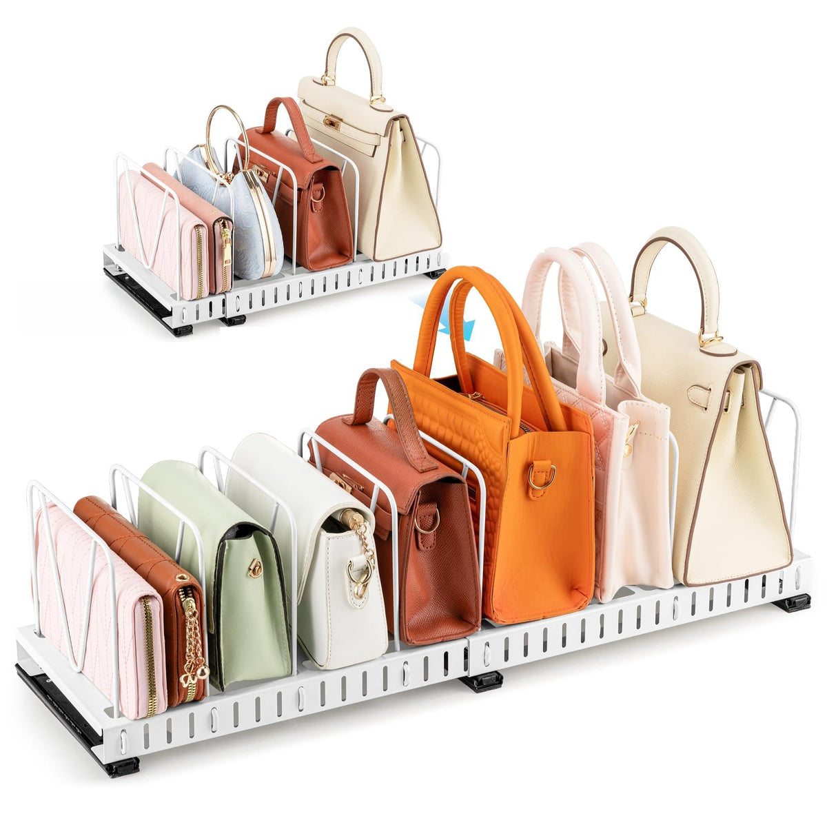 Aminigram Closet Organizers and Storage, Adjustable Purse - Image 1