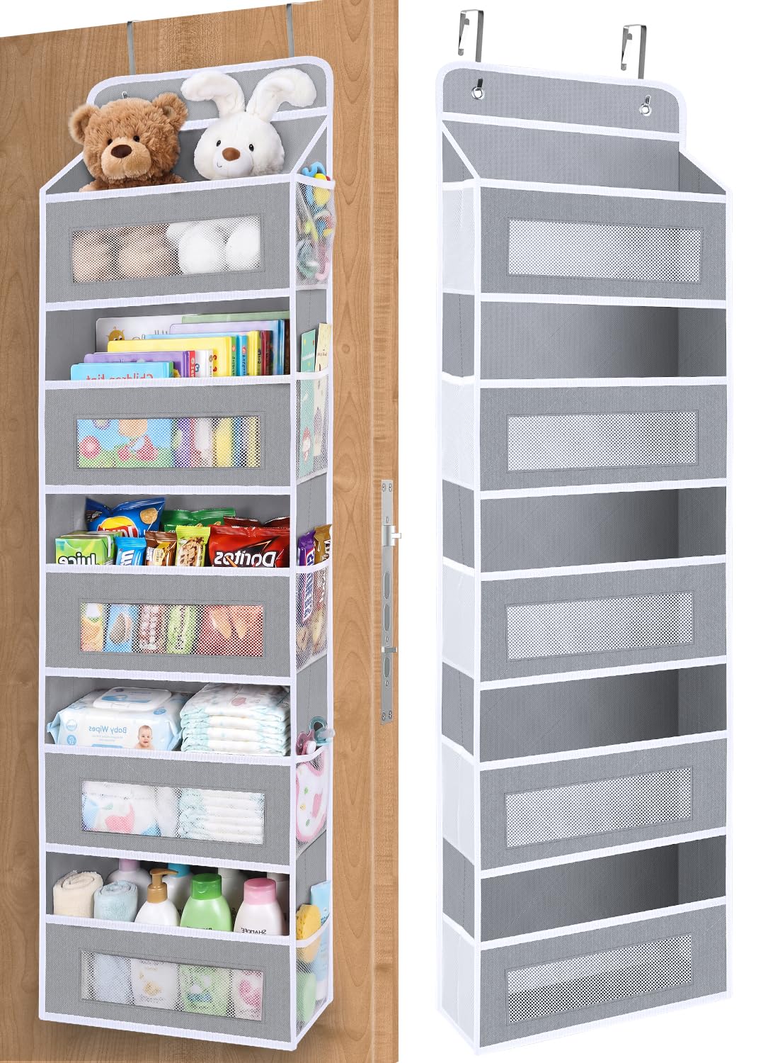 Over The Door Organizer Storage,10 side Pockets - Image 1