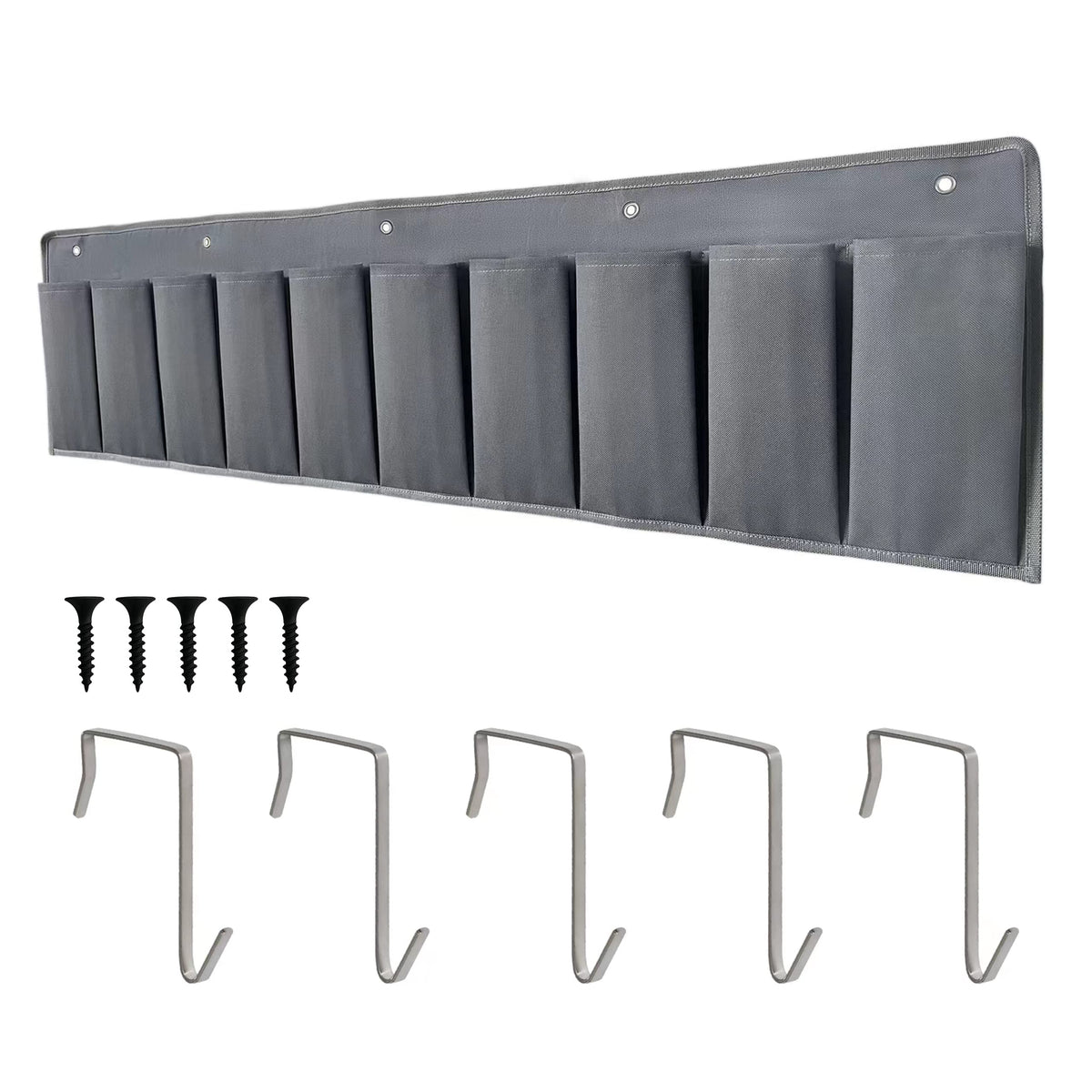 RV Shoe Pockets 10 Pockets Heavy Hanging Bedside Storage - Image 1
