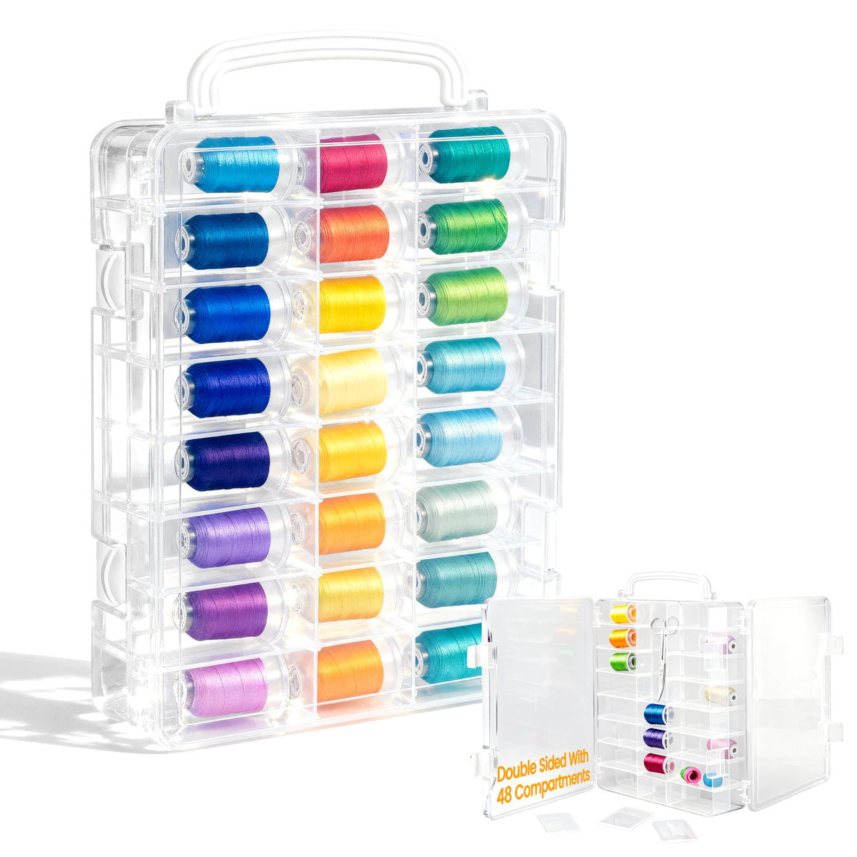 New brothread Double-Sided Storage Organizer Box - Image 1