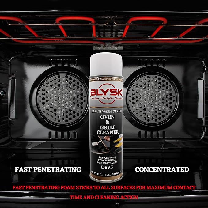 Oven & Grill Cleaner(18oz) heavy duty, fast penetrating, concentrated cleaner, oil & grease remover and all purpose sponge