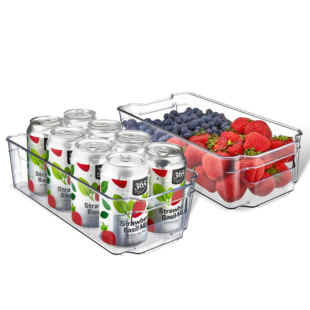 Lifemaster Pantry Organizers and Storage Bins - Stackable Clear - Image 1