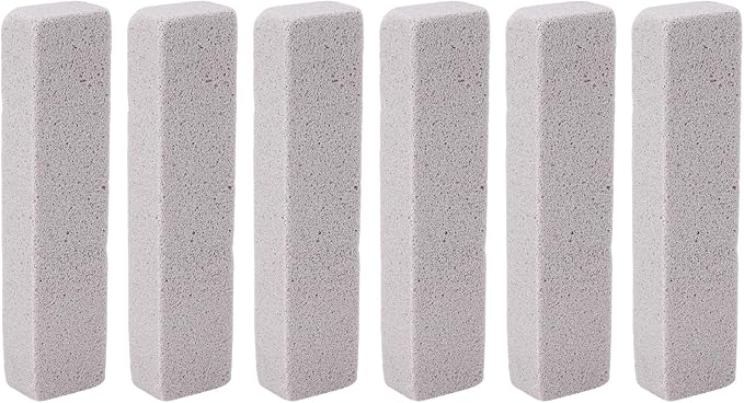 Hyuduo 6PCS Pool Pumice Stones, PVC Material Blocks for Hard Water Calcium Deposits, with Long Lasting Performance, for Toilet Sink Bathtub Tile Grill Pool (Small)