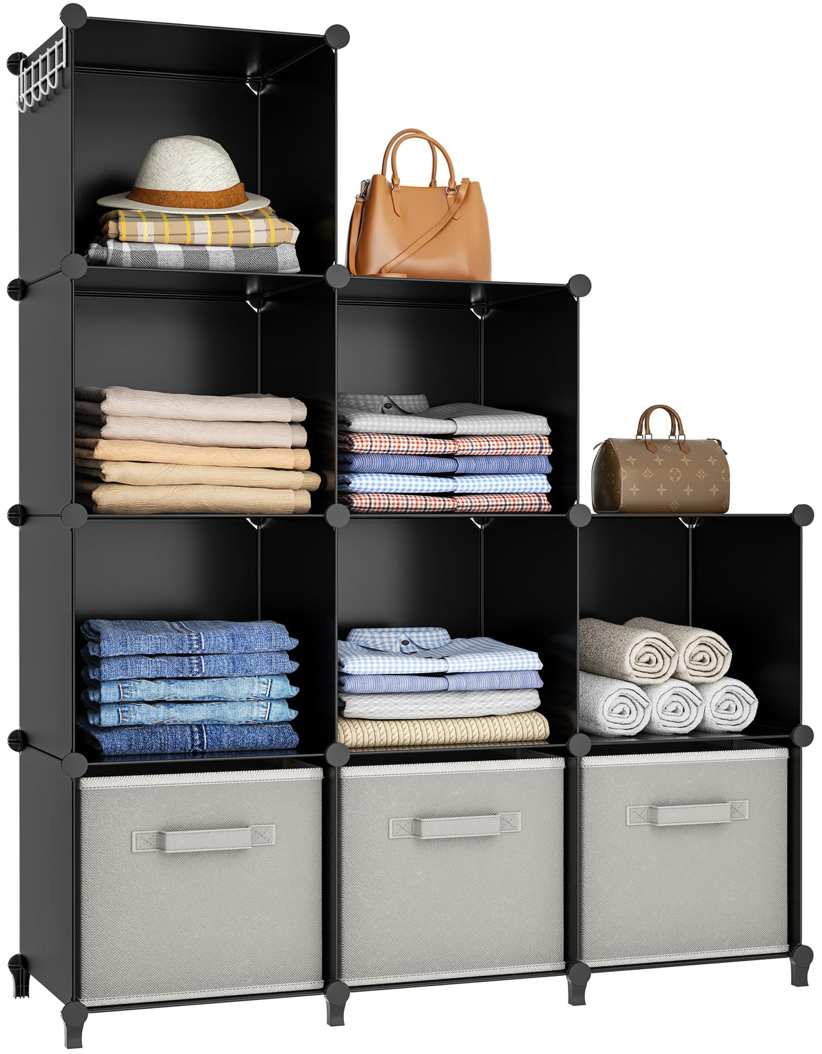 HOMIDEC Closet Organizers and Storage, 9 Cube Storage Organizer - Image 1