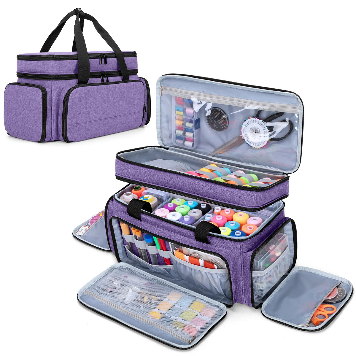 LUXJA Large Sewing Organizer Bag with 5 Detachable | Home Organization - Image 1