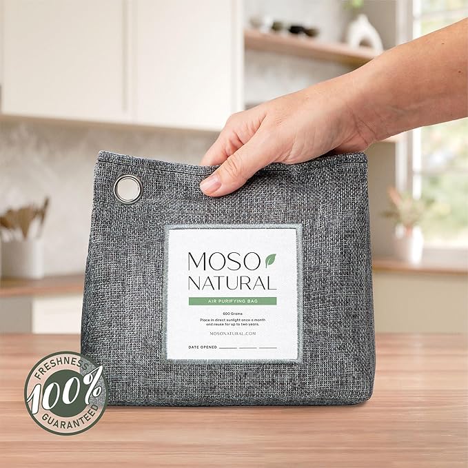 Premium bamboo charcoal odor absorber for large spaces
