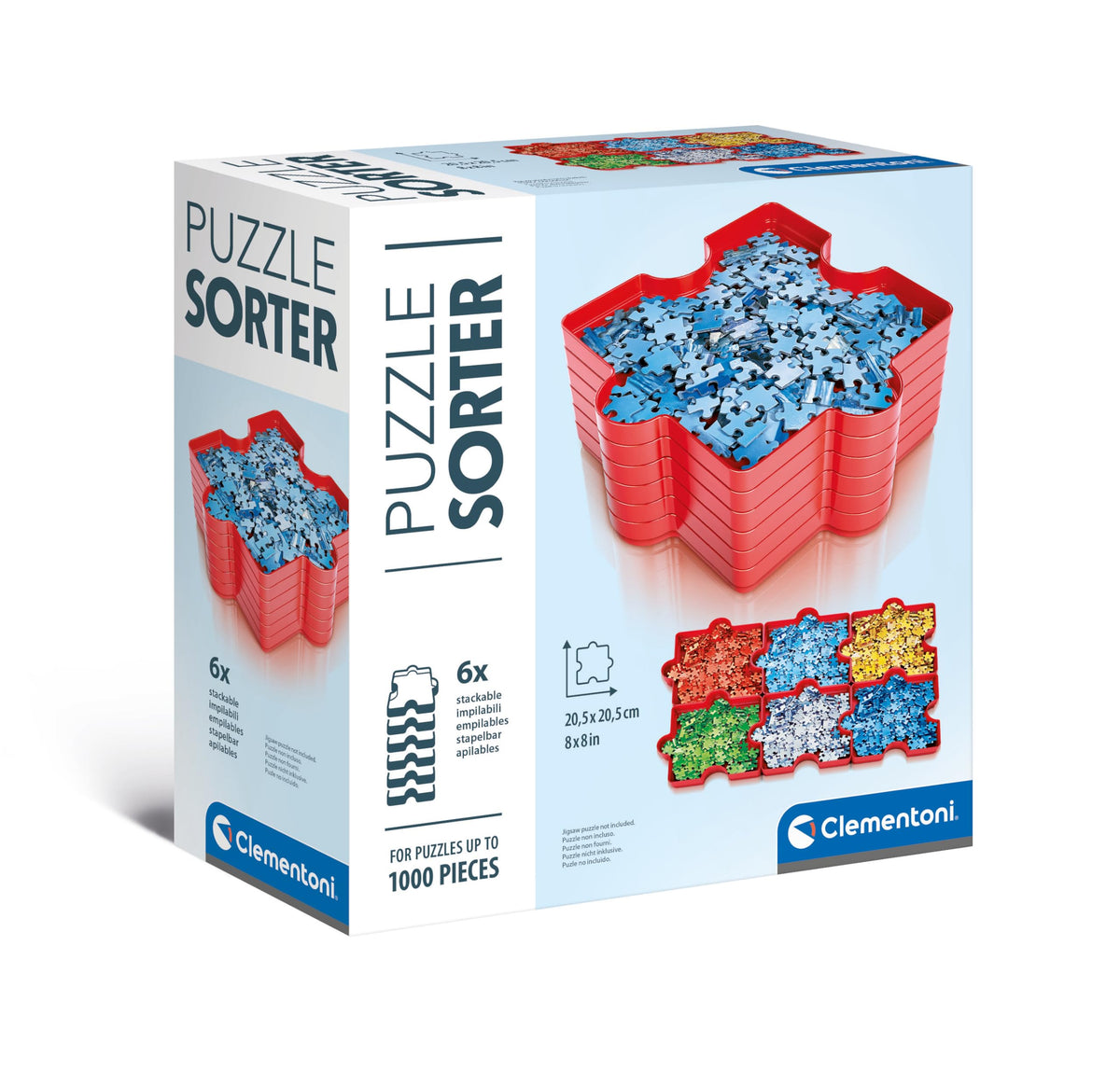Clementoni- Puzzle Sorter: 6 Trays for Easy Jigsaw Puzzle Sorting - Image 1
