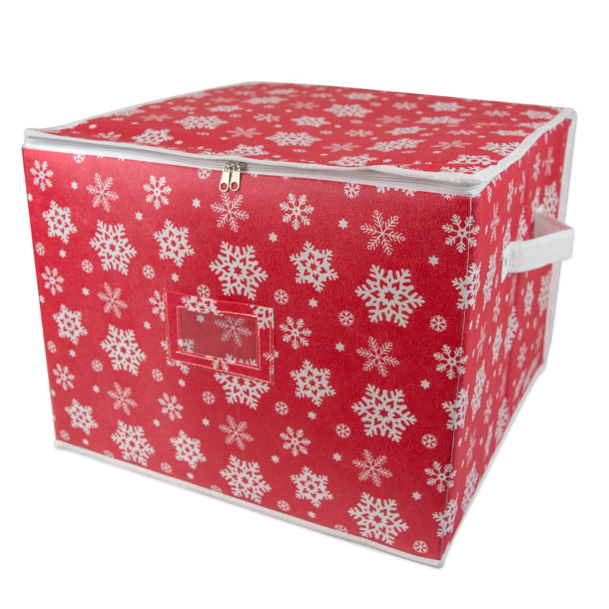 DII Christmas Ornament Storage Box with Dividers, Holds 75 - Image 1