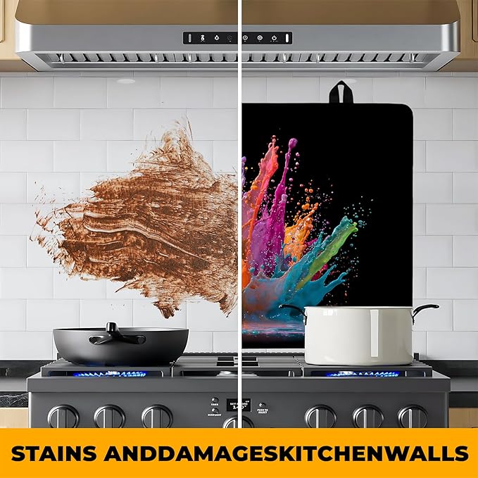 Stove Top Cover for Home Decoration Kitchen Pad Washable Cooktop Covers Countertop Stove Protector Mat for Home Kitchen Cooktops (colorful, 28"x20")