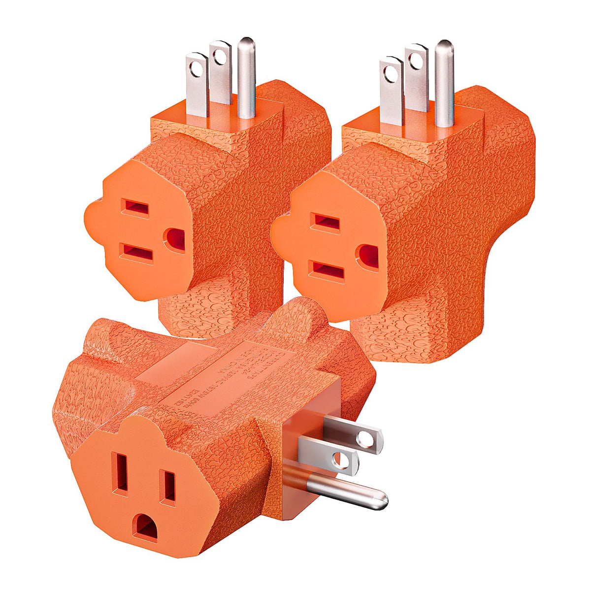 K KASONIC 3 Outlet Grounding Adapter Heavy Duty Plug Extender 3 - Image 2