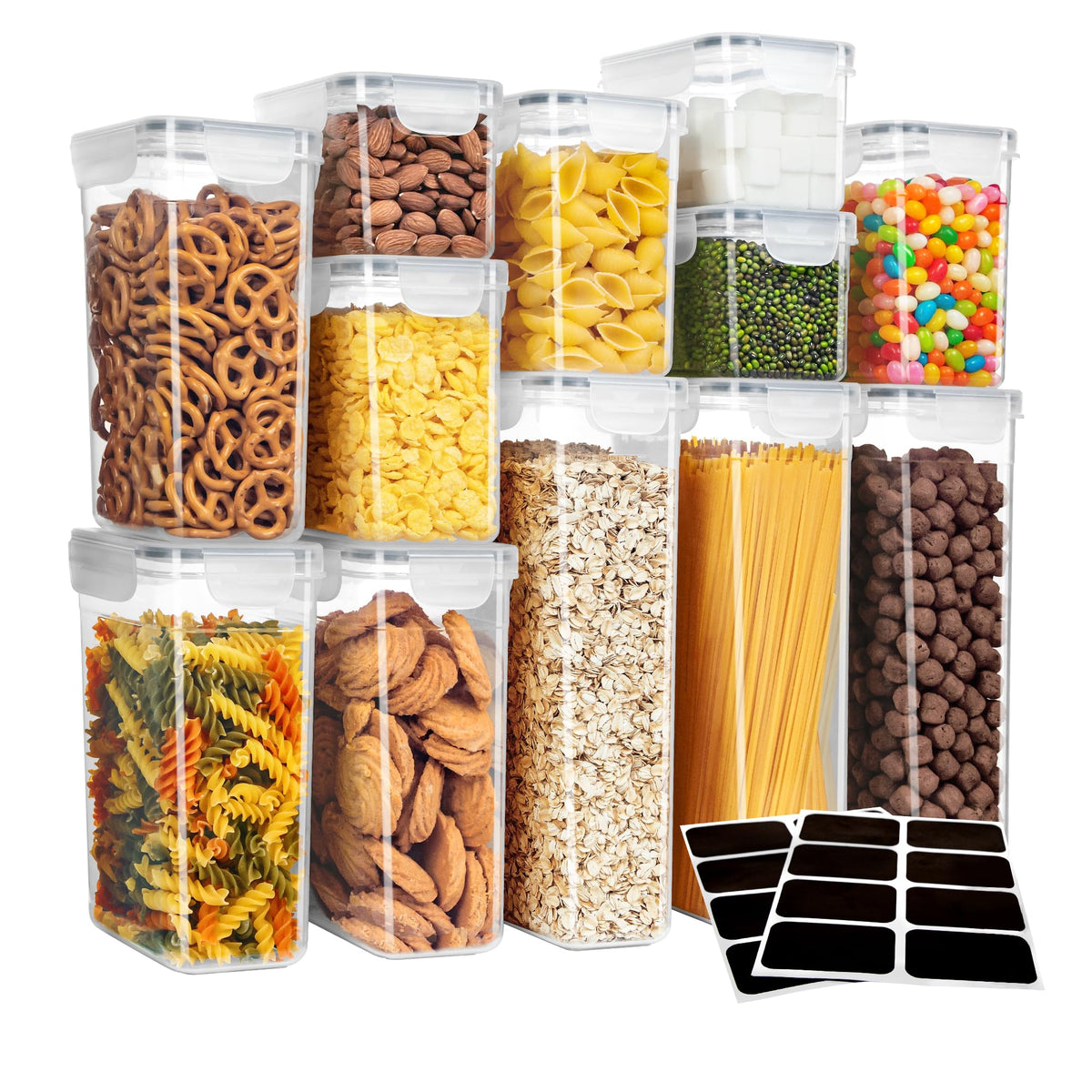 MR.SIGA 12 Pack Airtight Food Storage Container Set - Image 1