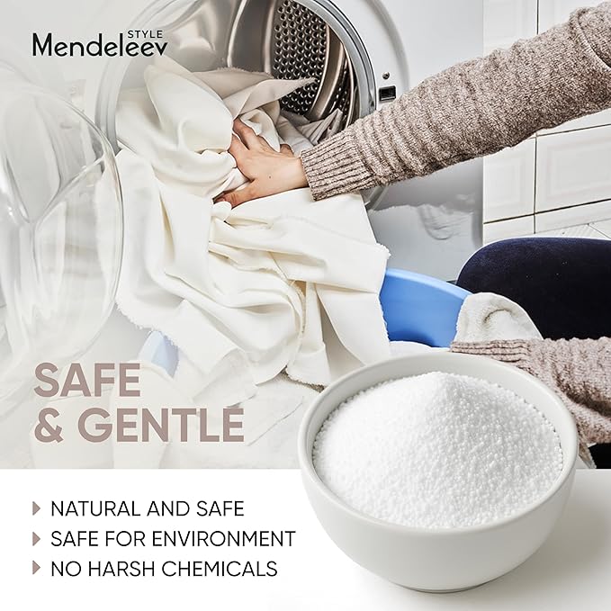 4.6 LB Sodium Percarbonate Laundry Booster – Heavy-Duty 99.9% Pure | Oxygen Power Cleaner for Laundry & Home (4.6 Lbs - 2.1 kg)