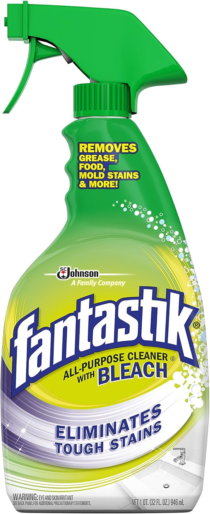 Fantastik Bleach Cleaner Spray - 32 Ounce- 2 Pack