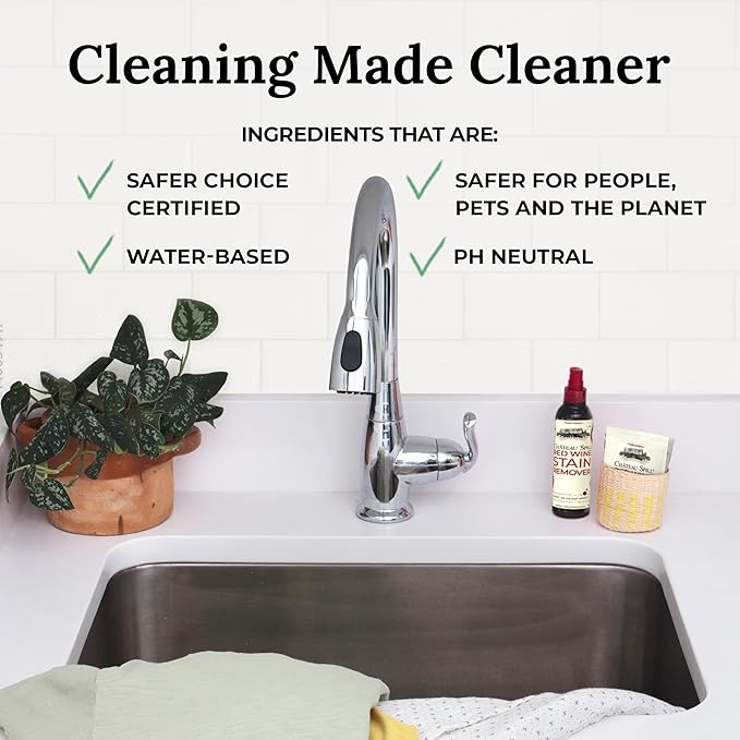 Chateau Spill Wine Stain Remover Spray - Clothes & Laundry Stain Remover - Wine Carpet Cleaner - EPA Safer Choice Certified - 4 Fl Oz (Pack of 2)