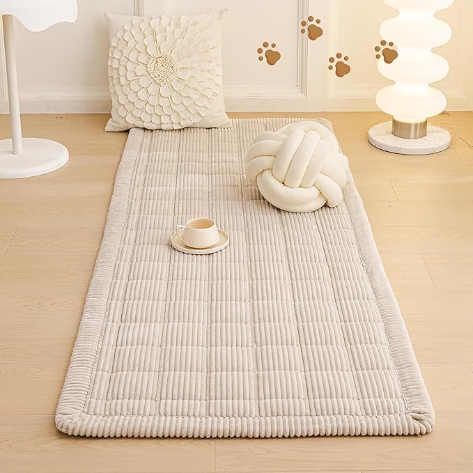 MEETSKY Couch Cover for 2 Cushion Couch Sofa, Non-Slip Couch Cover for Dog Washable Sofa Protector Pet Friendly Dog Mats for Couches Soft Furniture Covers, 27.6" x 70.9", Oatmeal