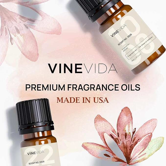 VINEVIDA 0.33oz Scent No.61 Fragrance Oil for Candle & Soap Making - Natural USA Candle Scents
