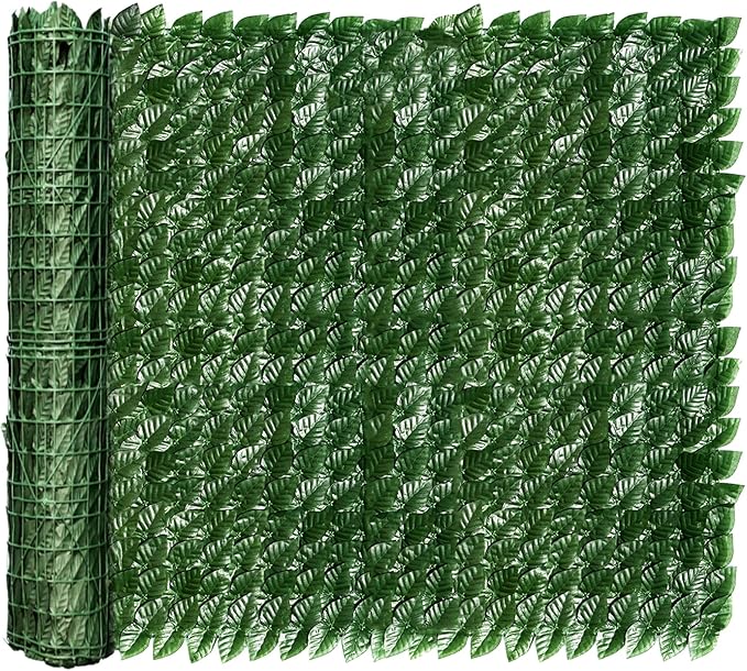 Artificial Ivy Privacy Fence Screen, 120x60 inch Faux Hedge Fence Panel Greenery Vines, Balcony Privacy Screen Decoration for Patio, Balcony, Wall, Backyard Indoor Outdoor